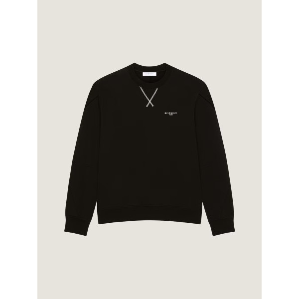 GIVENCHY Paris의 플리스 소재 Couture Seam 스웨트셔츠