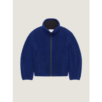 GIVENCHY 파리 자수가 있는 울 플리스 소재의 봄버 재킷