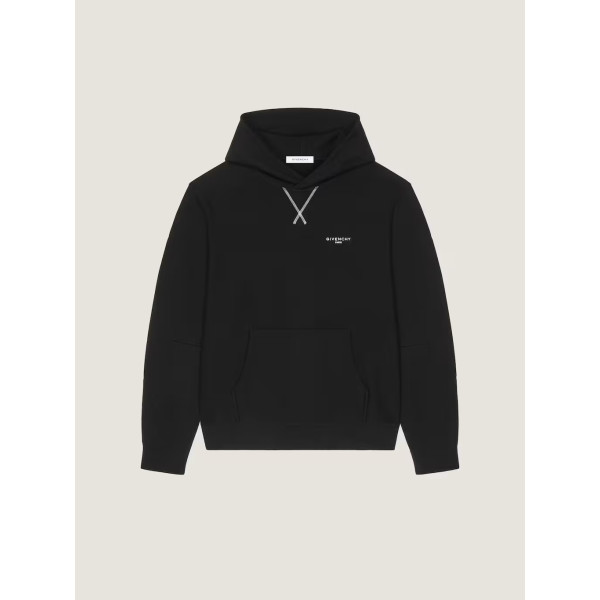 GIVENCHY 파리 플리스 자수 쿠튀르 심 후드 티