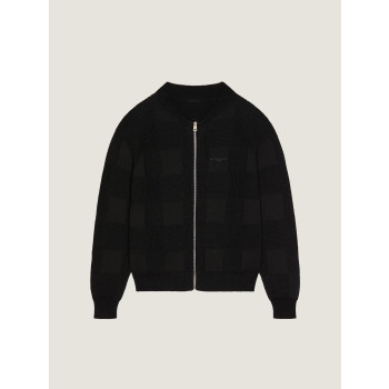 코튼 자수 GIVENCHY 파리 지퍼 카디건