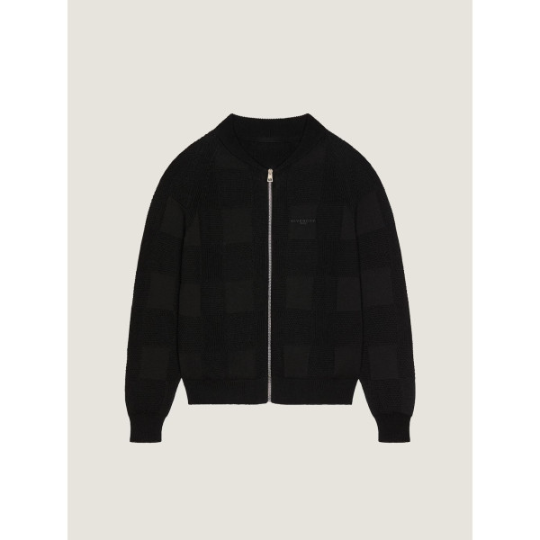 코튼 자수 GIVENCHY 파리 지퍼 카디건