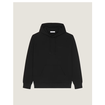 클래퍼보드 프린트가 있는 플리스 소재의 쿠튀르 심 후드티