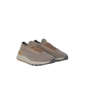 테크노 코튼 니트 러너