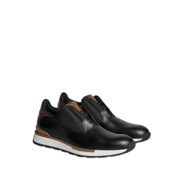 패스트 트랙 글레이즈드 카프스킨 스니커즈