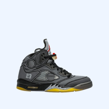 조던 5 x 오프화이트 레트로 SP 블랙 모슬린