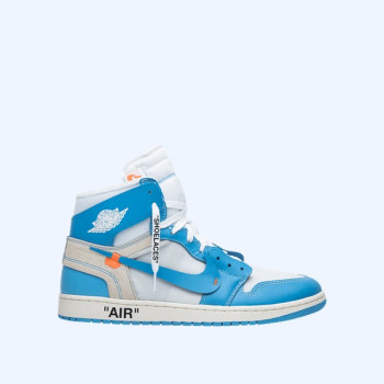 조던 1 x 오프화이트 레트로 하이 유니버시티 블루