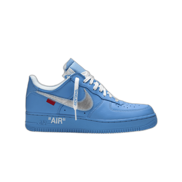 나이키 x 오프화이트 에어포스 1 로우 유니버시티 블루