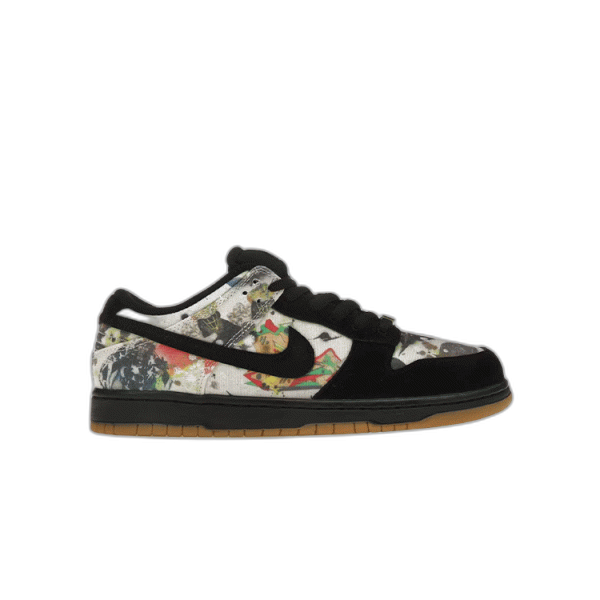 나이키 x 슈프림 SB 덩크 로우 QS 라멜지 블랙