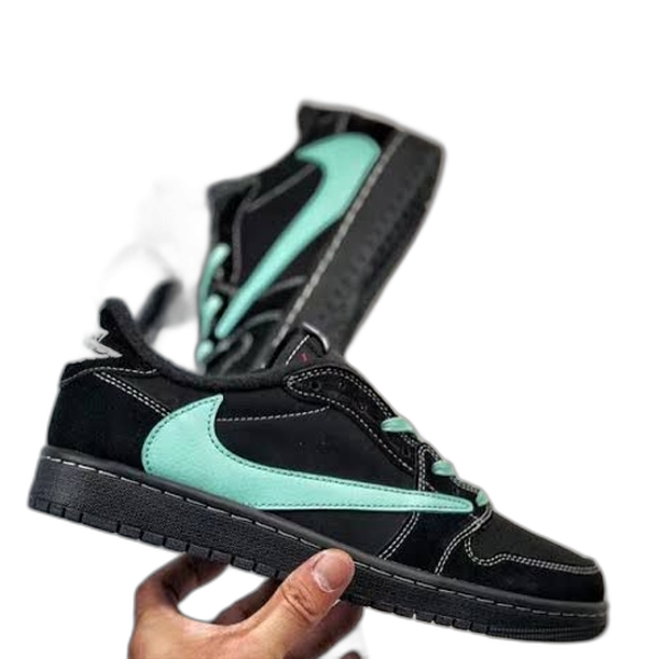 나이키 x 트래비스 스캇 조던 1 로우 블랙팬텀 티파니