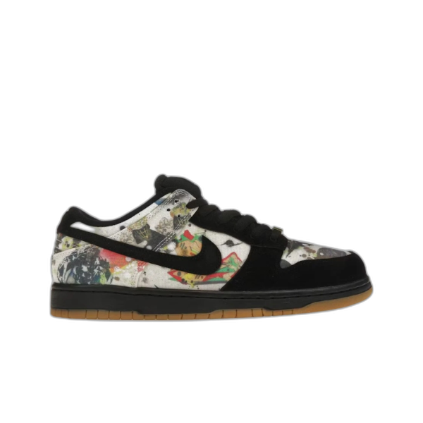 나이키 x 슈프림 SB 덩크 로우 QS 라멜지 블랙