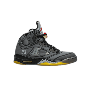 조던 5 x 오프화이트 레트로 SP 블랙 모슬린