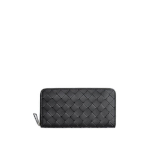 보테가베네타 인트레치아토 어라운드 지갑 블랙/페러킷