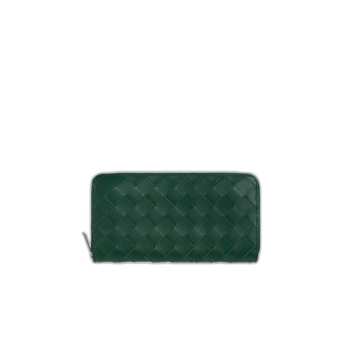 보테가베네타 인트레치아토 지퍼 어라운드 지갑 그린