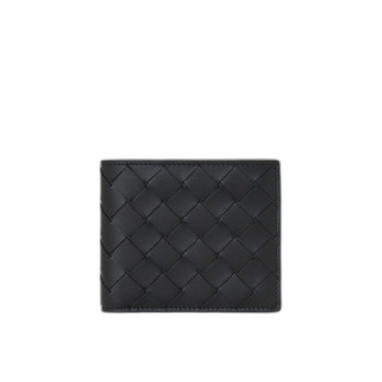 보테가베네타 인트레치아토 반지갑 투톤 블랙
