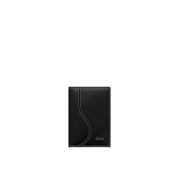 디올 새들 카드 지갑 블랙