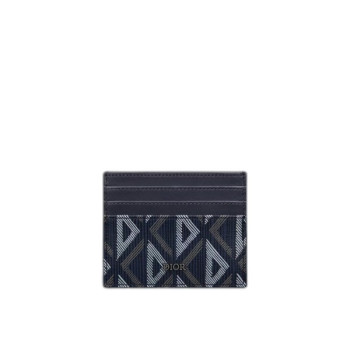 디올 다이아몬드 카드 지갑 네이비
