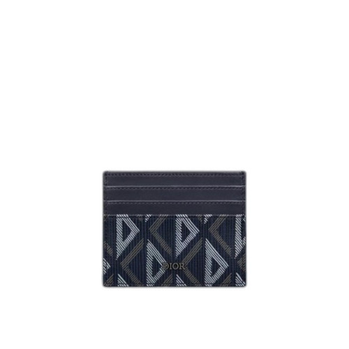 디올 다이아몬드 카드 지갑 네이비