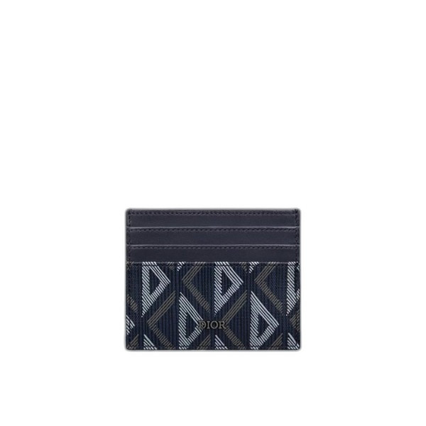 디올 다이아몬드 카드 지갑 네이비