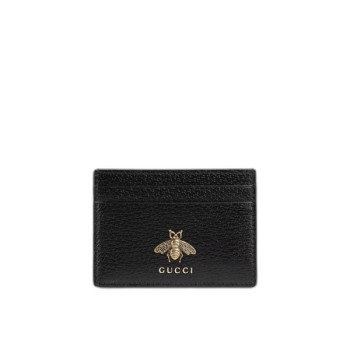 구찌 애니멀리에 레더 카드 지갑