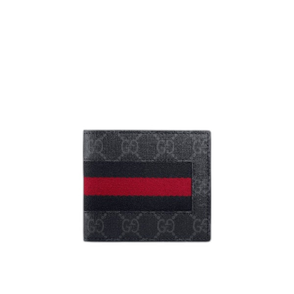 구찌 GG 수프림 캔버스 웹 반지갑