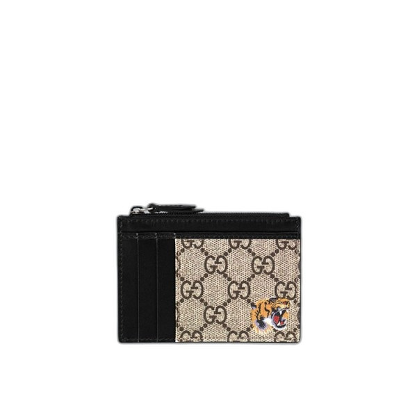 구찌 GG 수프림 타이거 카드 지퍼 지갑