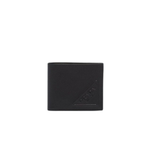 프라다 사피아노 레더 지갑 블랙