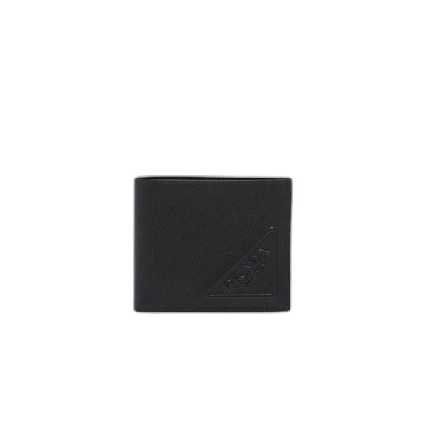 프라다 사피아노 레더 지갑 블랙