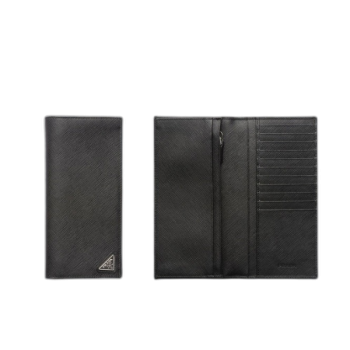 프라다 사피아노 실버 삼각로고 지갑