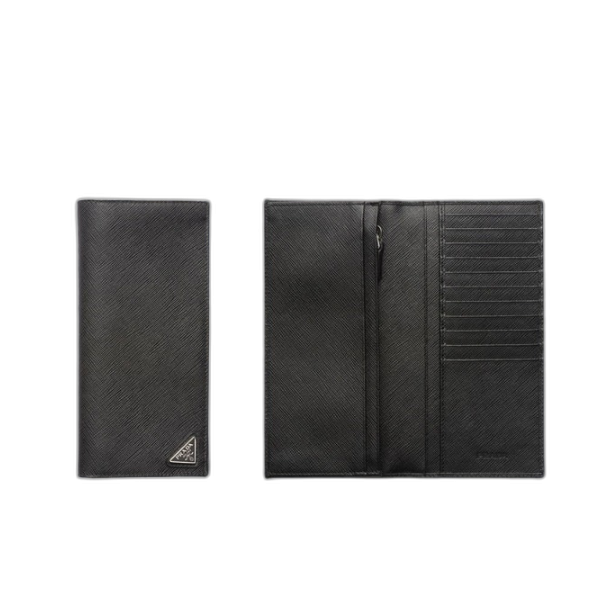 프라다 사피아노 실버 삼각로고 지갑