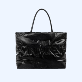 입생로랑 맥시 페이턴트 토트백