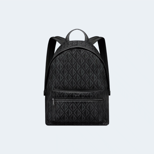 디올 라이더 지퍼 백팩 블랙 CD 다이아몬드