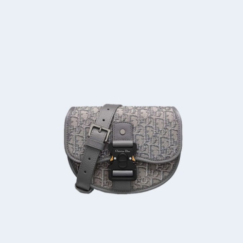 디올 오블리크 자카드 미니 라이트 갤럽 백 그레이