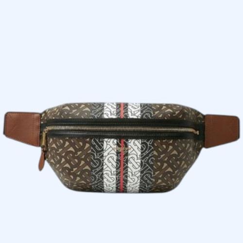버버리 모노그램 스트라이프 벨트백
