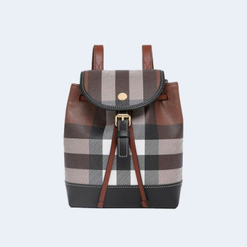 버버리 체크레더 마이크로 백팩