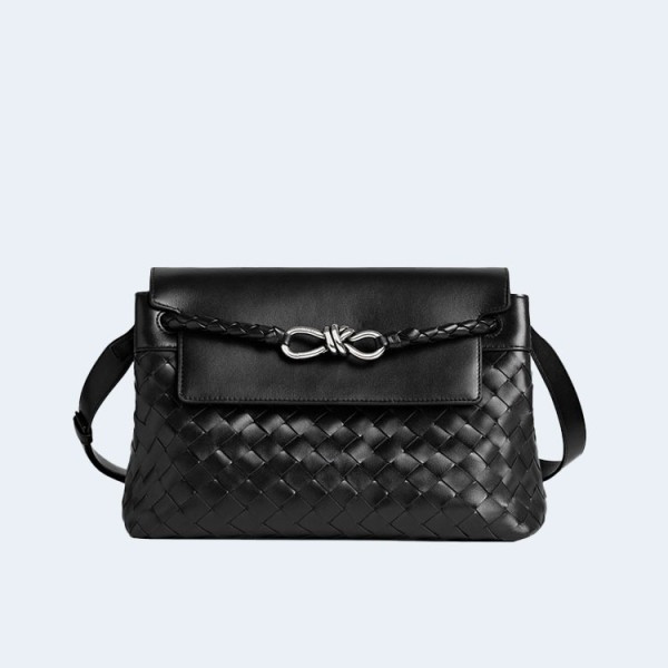 보테가베네타 스몰 안디아모 메신저백 블랙