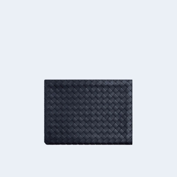 보테가베네타 인트레치아토 투톤 하프 지퍼 파우치