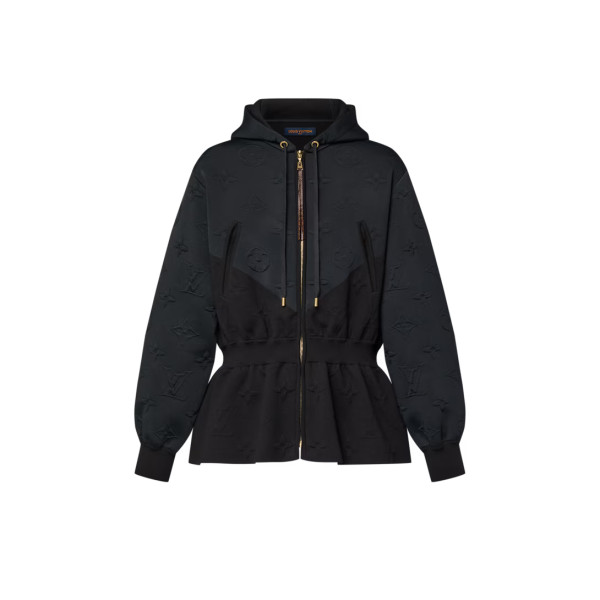 3D 모노그램 페플럼 후디