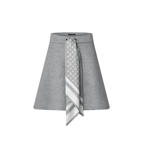 모노그램 스카프 미니 스커트