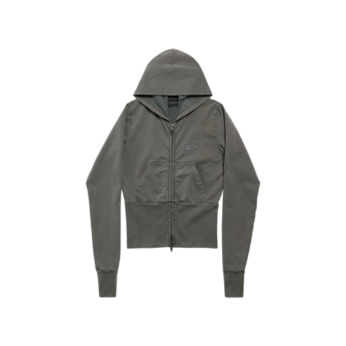 여성 루프 스포츠 아이콘 하이 립 집업 후디