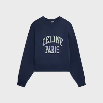 루즈 스웨트셔츠 - 코튼 플리스