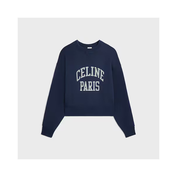 루즈 스웨트셔츠 - 코튼 플리스