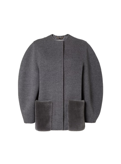 블루종 울 재킷