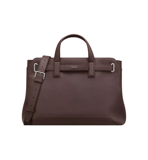 Dior Normandie 미디엄 토트백 블랙 브라운