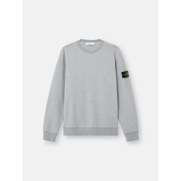 리브 조직 디테일 크루넥 스웨트셔츠