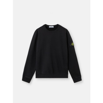 리브 조직 인서트 레귤러 핏 크루넥 스웨트셔츠