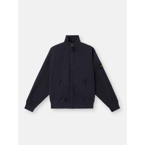지퍼 포켓 디테일 오버사이즈 핏 트랙 재킷