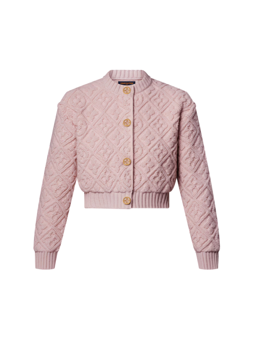 모노그램 타월링 가디건