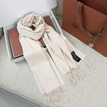 로로피아나 캐시미어 100% 머플러 아이보리