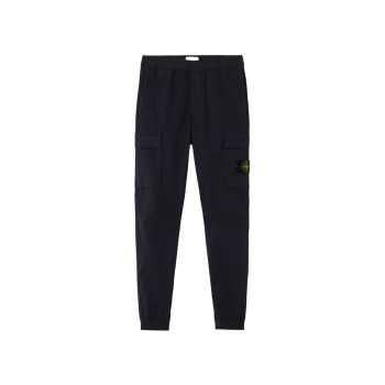 엘라스틱 웨이스트 밴드 레귤러 테이퍼드 핏 카고 팬츠