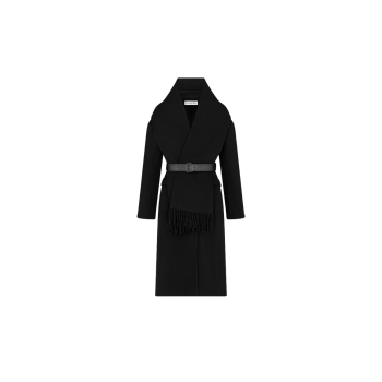 벨트 코트 & 탈착식 스카프